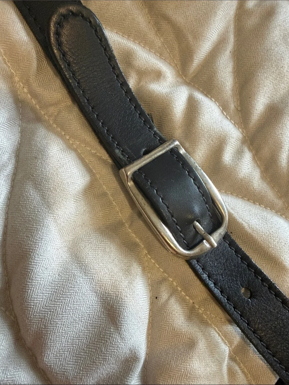 Korchmar Replacement black leather strap harness for briefcase